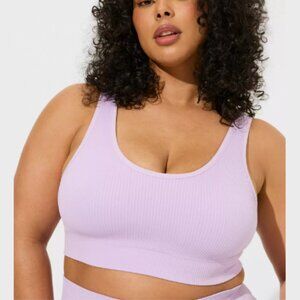 Torrid Lightly Lined Rib Seamless Bralette